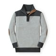 thumbnail image 1 of Hope & Henry Boys' Contrast Sweater with Elbow Patches, 1 of 3