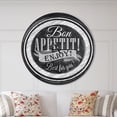 thumbnail image 2 of Designart Horloge Murale Moderne 'lettrage sur une Assiette', 2 of 6