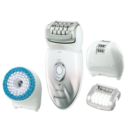 Panasonic ES-ED64-S Cleansing Brush & Epilator System with 4 Attachments