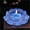 Blue, variant on Casaio Lotus Candle Holder 7 Colors Crystal Glass Lotu Flower Candle Tea Light Holder Buddhist Candlestick Glass Butter Lamp Base