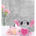 thumbnail image 6 of DolliBu Happy Mother's Day Super Soft Sparkling Big Eye Elephant Plush - Cute Stuffed Animal with Pink Heart Message for Best Mommy, Grandma, Wife, Daughter - Cute Wild Life Plush Toy Gift - 6 Inch, 6 of 6