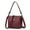 Red, variant on Women's Crossbody Tote Bag - PU Leather Work Purse & Travel Satchel, Giftable Shoulder Handbag