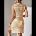 thumbnail image 7 of Womens Swimwear Cover Ups 2025 Summer Crochet Hollow Out Knit Bathing Suit Beach Dresses S, 7 of 7