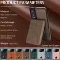 thumbnail image 2 of Compatible with Magsafe 2 in 1 Detachable for Samsung Galaxy S25 Edge Wallet Case with Card Holder Women Men, Magnetic PU Leather RFID Blocking Flip Kickstand Credit Slots,for S25 Edge, Coffee, 2 of 11
