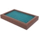 thumbnail image 1 of Ring Display Tray Multi-Slots Design Walnut Pattern Sponge Protection From Scratches And Damage Business Travel 1Pcs, 1 of 5