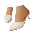 thumbnail image 3 of YLYL Womens Pumps Kitten Heel Closed Pointed Toe Slip on Fashion Party Event Prom Office Dress Shoes, 3 of 9