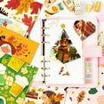 thumbnail image 6 of SunWMart Thanksgiving Scrapbook Paper, Single Sided Decorative Craft Paper Cardstock For DIY Art Craft Card Making Supplies Photo Album Journal Decoration, 2 x 12 Sheets 6 x 6 Inch, 6 of 7