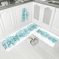 thumbnail image 2 of Kitchen Rugs and Mats,Eucalyptus Green Leaves Spring Plant 2 Piece Anti Fatigue Area Runner Rug Set Comfort Standing Floor Mat,Watercolor Botanical Gradient Non Slip Absorbent Doormats for Laundry, 2 of 6