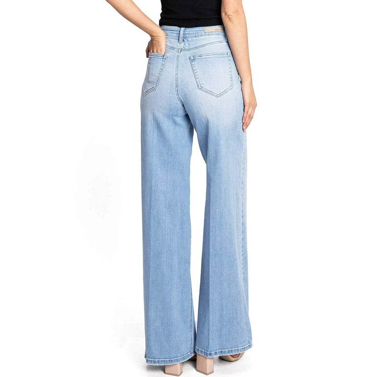 Juniors' SO® Wide-Leg Patchwork Denim Pants