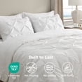 thumbnail image 3 of U by Bedsure Twin/Twin XL Dorm Bedding Comforter Set - Bed in A Bag, 5 Pieces with Comforters, Sheets, Pillowcases & Shams, White, 3 of 7