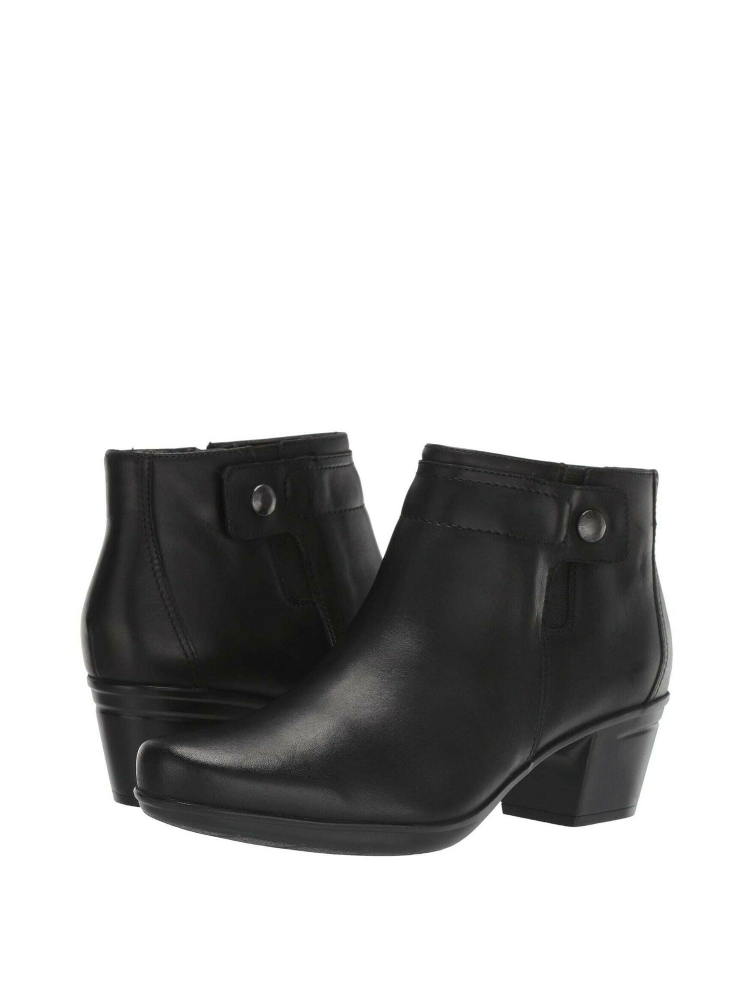 clarks black ankle booties