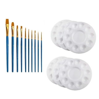 Paint Brush Set, 4 Pack 40 Pcs Paint Brushes for Acrylic Painting, Water  color Paintbrushes for