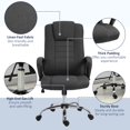 thumbnail image 4 of Adjustable Charcoal Grey Office Chair - High Back Computer Desk Chair with Swivel & Tilt - Ergonomic Task Chair for Home & Office Use - 24.5" x 24.5", 4 of 7