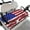 American Flag, variant on SEANATIVE American Flag Golf Cart Seat Covers Club Car Comfortable Golf Cart Rear Seat Cover 4Th of July Golf Cart Seat Towel Blanket with 4 Front Pockets Fits Most Club Cars Golf Carts