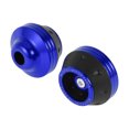 thumbnail image 1 of 15mm Motorcycle Slider Frame Aluminum Alloy Plastic Wheel Fairing Protection Crash Pad Protector Guard 59mm 45mm Blue 2 Pcs, 1 of 7