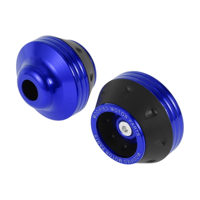 15mm Motorcycle Slider Frame Aluminum Alloy Plastic Wheel Fairing Protection Crash Pad Protector Guard 59mm 45mm Blue 2 Pcs