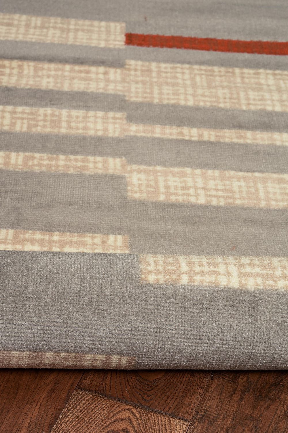 Tapis Capri Leslie gris clair & os de 6 pi 5 po x 9 pi 3 po