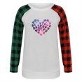 thumbnail image 4 of Nouveaux Hauts pour Femmes 2023 Mode Grande Taille Col Rond Manches Longues T-Shirt Automne Imprimé Blouse Ample Hauts Manches Longues pour Femmes, 4 of 5