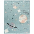 thumbnail image 2 of SAFAVIEH Carousel Kids Planets and Stars Area Rug, Teal/Orange, 8' x 10', 2 of 11