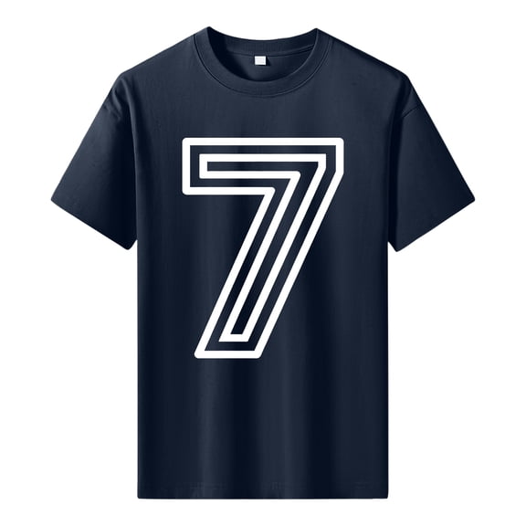 LWavelet Layered Line Number 29 Men's T-Shirt Ideal for Casual Outings and Everyday Style Navy 2XL