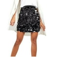 thumbnail image 4 of Abomasnow Sequin Skirt for Women Stretchy Bodycon Mini Skirts Sexy Sparkly Skirt Night Out Cocktail Party Glitter Shiny Skirt, 4 of 9