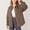 Brown, variant on Jacenvly Jackets for Women Solid Denim Jacket Soft Comfortable Long Sleeve Spring Coats Lapels Pocket Button up Shirts for Women Leisure Trendy Regular Tops