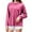 Hot Pink, variant on Womens Tops Long Sleeve Wash Loose Fit Basic Crewneck Rugby Shirt for Women,Hot Pink,M