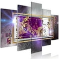 thumbnail image 2 of Tiptophomedecor Glamour Canvas Wall Art - Golden Reflection Wide - Stretched & Framed Ready To Hang Art, 2 of 5