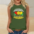 thumbnail image 1 of Blouses Décontractées Mode pour Femmes Imprimé Baseball Col Rond T-Shirt Sans Manches, 1 of 4