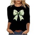 thumbnail image 3 of Zedker St Patricks Day Long Sleeve Shirt for Women Shamrock Clover Love Graphic Shirts Irish Gifts Tee Tops 2026, 3 of 6