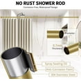 thumbnail image 4 of Shower Curtain Rod 36-84 Inches (3-7ft) Non Rust Adjustable Shower Rod Spring Tension Non Slip No Drilling Stainless Steel Shower Rods for Bathroom Window, 4 of 9