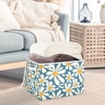 thumbnail image 3 of Yayeee Collapsible Cube Storage Bin with Lid Fabric Closet Decorative Basket with Handles, Whimsy Daisy Pattern, 3 of 7