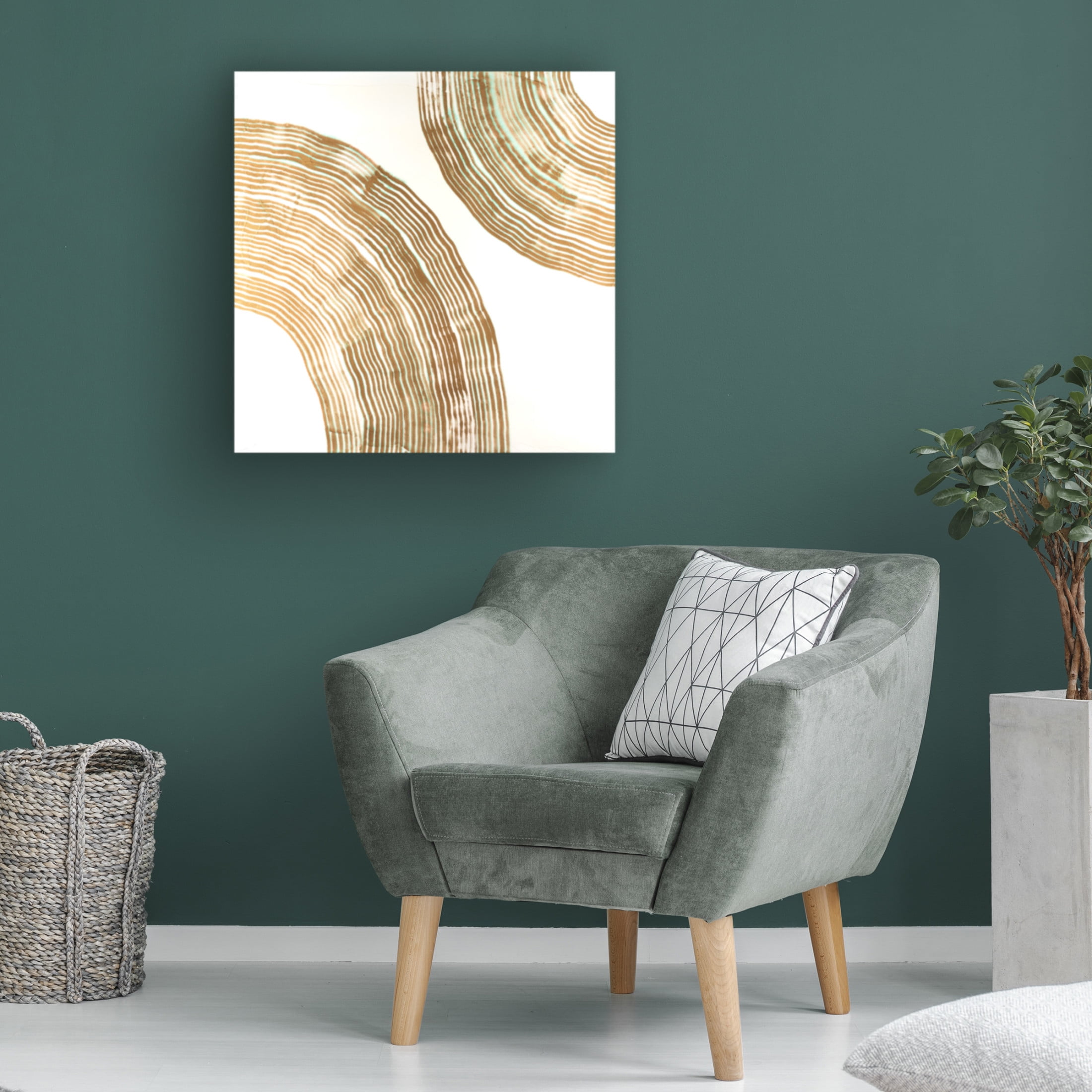 Canvas Wall Art - Vanna Lam 'Sisal II' Wall Art for Living Room, Bedroom, or Office Décor by Trademark Fine Art - 18 x 18 Inches