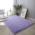thumbnail image 2 of Dwelke Fluffy Area Rugs Soft Shaggy Rug for Girls Bedroom Carpet,5'x8',Lavender Purple, 2 of 7