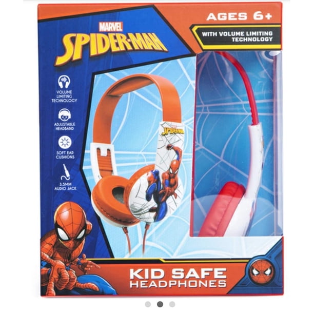 Auriculares seguros para niños Spider Man para toddles (Pequeños)