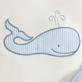 thumbnail image 3 of Trikvn Baby Boys Casual Shorts Set Whale Embroidery Top and Striped Seersucker Elastic Waist Loose Fit Shorts Outfit for Summer Beach Vacation and Lounge Wear, 3 of 8