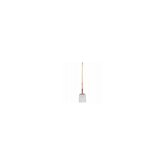 Razor-Back 74124 10 In. Forged Steel Manure Fork, 54 In. Handle, 6 Tines - Quantity 1