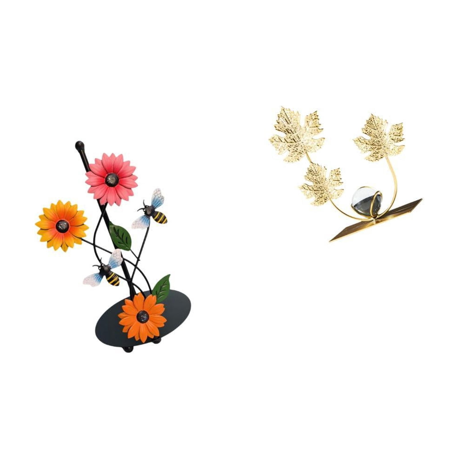 Fiocias Leaves Paper Towel Holder Dispenser with Non Slip Vertical Rack And Decorative Leaf Sculpture Bookshelf Ornament for Modern Home Decor Collectibles An