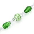 thumbnail image 4 of 2pcs Faceted Glass Ball Chandelier Suncatchers Prisms with Alloy Beads Green 190mm, 4 of 8