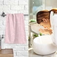 thumbnail image 7 of GZHJMY Pink Heart Printing Hand Towels Set of 2 Pack - 16 x 28 Inches Extra Absorbent Pure Washcloth Towels, Super Soft Hand Towel for Bathroom, Hotel, Kitchen, Gym, 7 of 7
