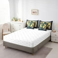 thumbnail image 4 of Boat Anchor Bed in a Bag King Size Comforter Set 7 Pieces,Nautical Rope Knot Bedding Sets Steering Wheel Compass Vintage Ocean Sheet Set with Comforter, 4 of 5