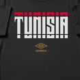 thumbnail image 2 of Umbro Men's Tunisia Stacked Soccer T Shirt (Black, S-XXXL), 2 of 4