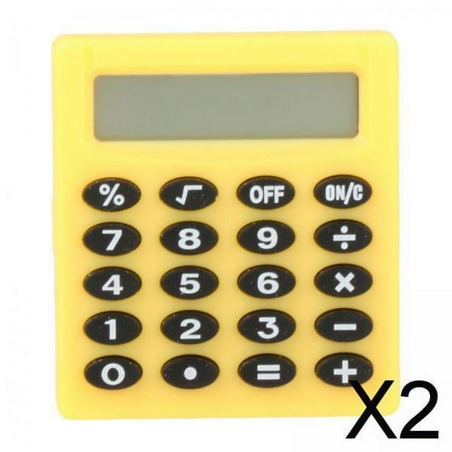 Calculadora portátil 2X Pantalla de 8 dígitos Cálculos simples para la escuela en casa 2 piezas