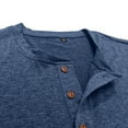 thumbnail image 6 of Men's Casual Henley Shirts Classic Slim Button Short Sleeve Pullover Solid Gym Workout Athletic T-Shirt, 6 of 7