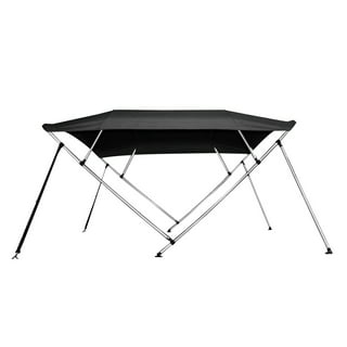  Bimini Tops for Boat 2 Bow Portable Foldable Bimini Top Oxford  Cloth Cover with Aluminum Frame Quick Release Clips for Width 3.3-4.6 ft  Rib,Small Jon Boat,Fishing Boat,Inflatable Boat,Dinghy : Sports 