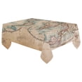 thumbnail image 2 of MYPOP A Genuine Old World Map Tablecloth Set 60x104 Inches - Old Retro Map Tablecover Desk Table Cloth Cover for Wedding Party Decor, 2 of 6