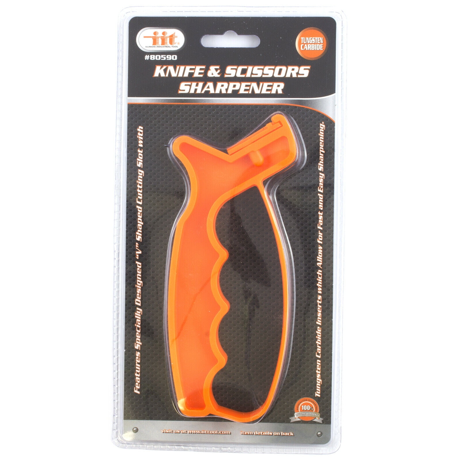 2-IN-1 TUNGSTEN CARBIDE KNIFE & SCISSORS BLADE SHARPENER Professional Handheld