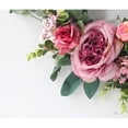 thumbnail image 2 of Corona De Peonías Corona De Rosas, Corona De Primavera para Puerta De Entrada, Corona De San Valentín De Peonías Rojas para Interiores Y Exteriores, Vacaciones En La Pared De La Oficina En C, 2 of 5