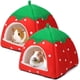 thumbnail image 1 of Juego de 2 escondites para cobayas, cama para hámster, accesorios para jaula, escondite cómodo para erizo, hurón, chinchilla y otros animales pequeños JM, 1 of 5