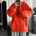 thumbnail image 1 of LOVZFMLL Cardigan for Women Men's Spring And Hooded Macaron Pocket Zipper Cardigan Sweater Coat, 1 of 7